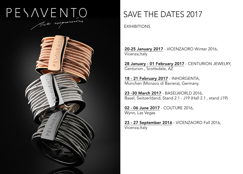 Save the dates 2017 - Pesavento