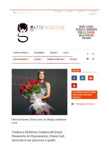 Storie di Donne: Chiara Carli, tra design, tradizione e oro